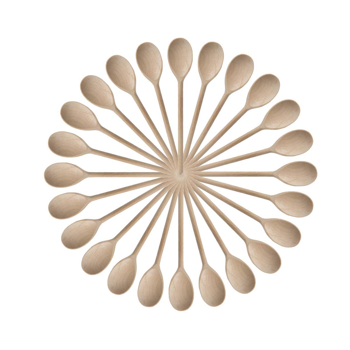 Kitchen Wooden Spoons Mixing Baking Serving Utensils Puppets 12 inch - Set of 24 ROUNDSQUARE ROUNDSQUARE