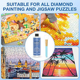 VansyLife Updated Diamond Painting Sealer 2 Pack 500ML with Silicone Brush, 5D Diamond Painting Glue Accessories Permanent Hold & Shine Effect for VansyLife