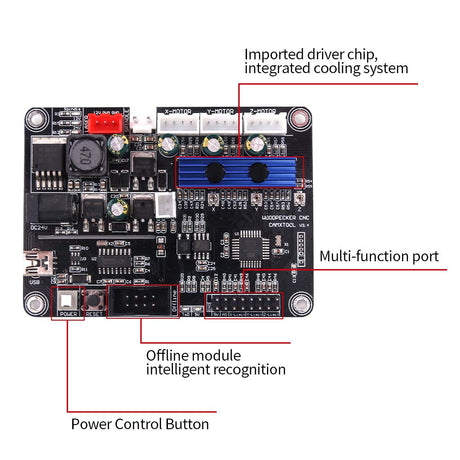 GRBL 1.1f CNC Controller 3-Axis CNC Router Machine Control Board for CNC 3018 Pro 3018 Max 3018Pro-M Milling Machine MYSWEETY