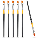 Paint Brush Acrylic Paint Brushes Angled Flat Art Paint Brush Set Small Artist Paint Brushes for Acrylic Craft, Watercolor, Oil, Gouache, Face Body Containlol