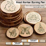 4 PCS Wood Burn Marker Pen, Wood Marker Burning Pen Used for Drawing Wooden Burning Marker, Making It an Ideal Choice for Making Gifts, Handicrafts. EIGTWEN
