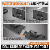 HORUSDY 64 Inch Adjustable Storage System, Wall Mount Tool Organizer, Hangers for Mop and Broom Holder Shovel, Rake, Broom Etc. HORUSDY