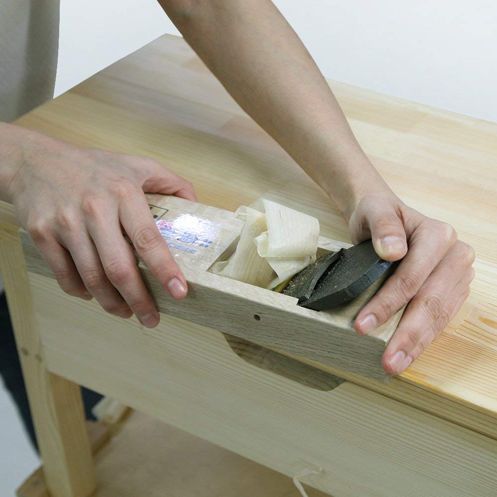 KAKURI Japanese Block Plane Large 60mm for Woodworking, KANNA Japanese Smoothing Plane Manual Hand Planer for Finishing Wood, 10.2 x 3.0 x 2.8 KAKURI