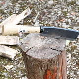 KAKURI Japanese NATA Hatchet Tool 7" [Single Bevel] Made in Japan, Heavy Duty Garden Axe Tool with Wood Handle for Cutting, Shaving, Carving, KAKURI