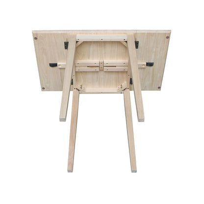 International Concepts Small Drop-leaf Table, Unfinished