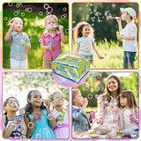 V-Opitos 36 Pack Bubble Bottles with Wands in 6 Colors, 4oz Bubbles Solution, Bubble Party Favors for Kids, Birthday, School Classroom Prizes for V-Opitos