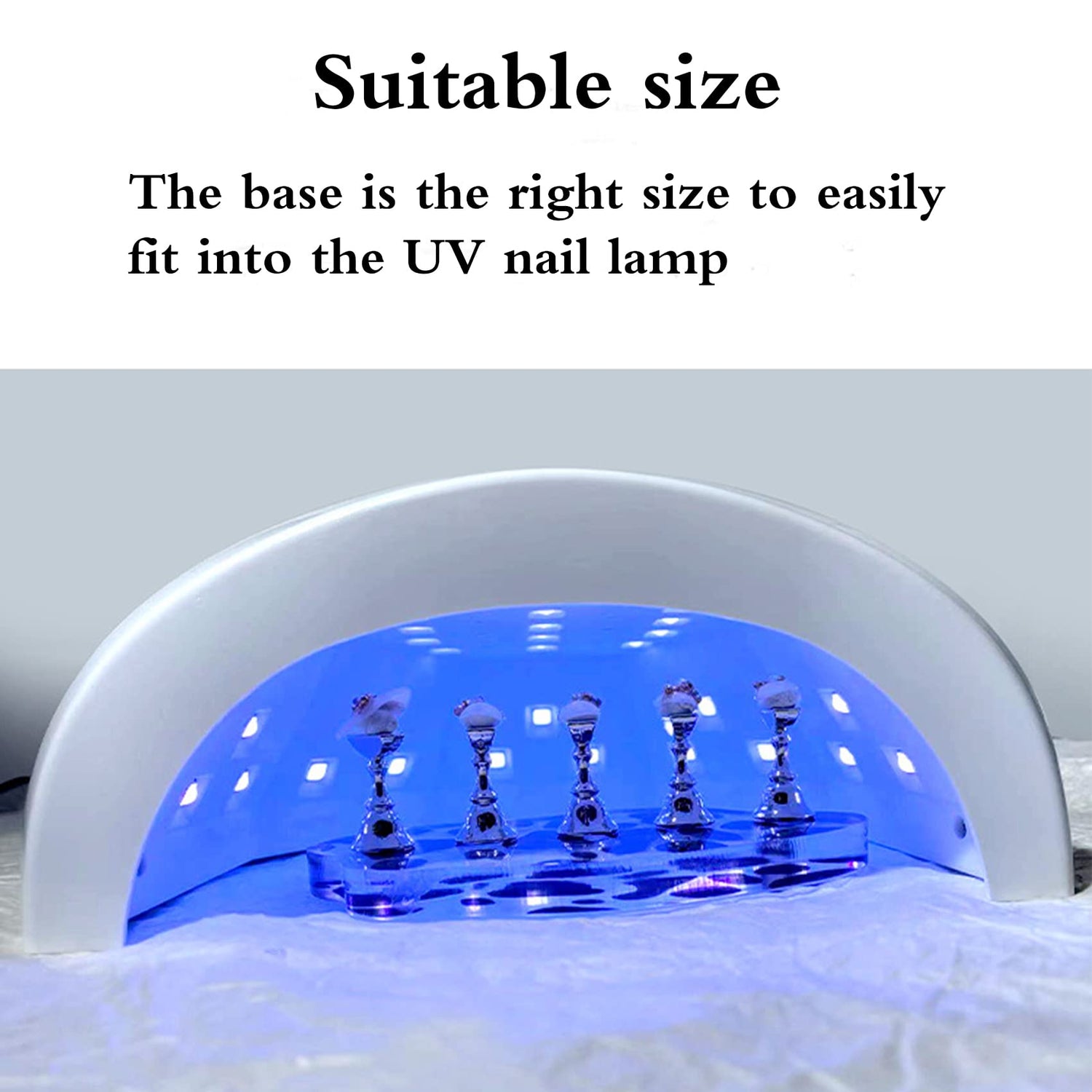 1Set Acrylic Nail Stand with 42pcs Reusable Putty Metal Nail Holder for Painting Nail Display Stand Nail Hand Practice Nail Tip Stand Magnetic Nail ZOQINI