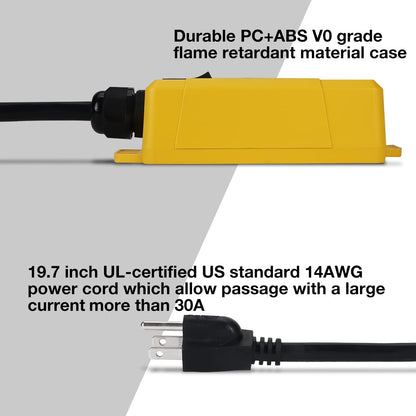 senctrl Automatic Vacuum Switch Allow Power Tool/Table Saw to Turn Vac Cleaner/Accessory On and Off Automatically, Load Sensing, On Delay Prevent - WoodArtSupply