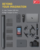 Fanttik E1 Max 3.7V Mini Electric Screwdriver, Precision Electric Screwdriver, 50-in-1 Magnetic Bits, Max 3 N.m, Magnetic Storage, 5/32''Hex, Repair Fanttik