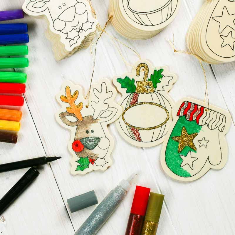 Factory Direct Craft Kid Friendly Decorate Your Own Ready-to-Color Hol ...