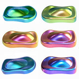 Chameleon Mica Powder, 6 Color Changing Mica Powder for Epoxy Resin, Tumblers, Color Shifting Pigment Powder for Nail Art,Soap yesogreat