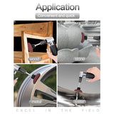 NYXCL Miroku 50Pcs Mixup 2 inch roll Lock Quick Change Discs Set, A/O Sanding Discs with 1/4" Holder, for Die Grinder Surface Prep Strip Grind Polish NYXCL