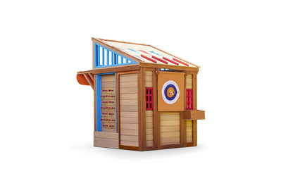 Little Tikes Real Wood Adventures 5-in-1 Game House, Outdoor Wood Game Playhouse for All Kids, Boys and Girls Ages 3+