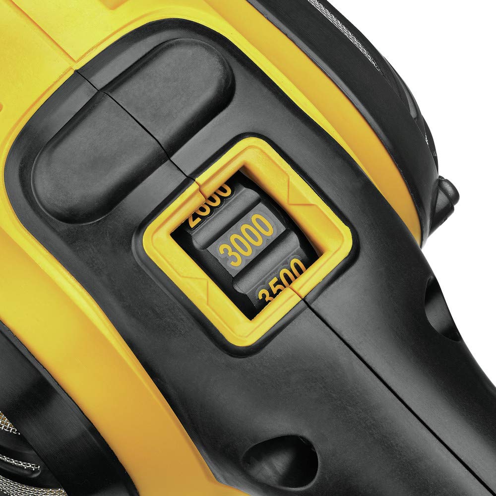 DEWALT Buffer Polisher, 7”-9”, 12 amp, Variable Speed Dial 0-3,500 RPM’s, Corded (DWP849X) Yellow, Large DEWALT