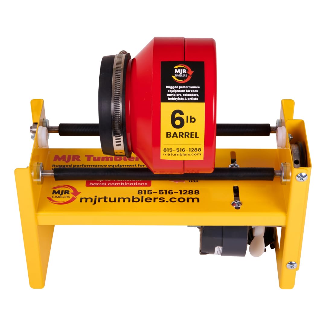 MJR Tumblers Single Barrel Rock Tumbler - Rock Polisher Machine, Tumbling Equipment for Stone, Glass, and Metal Collection, Polishing Tool for Adults MJR Tumblers