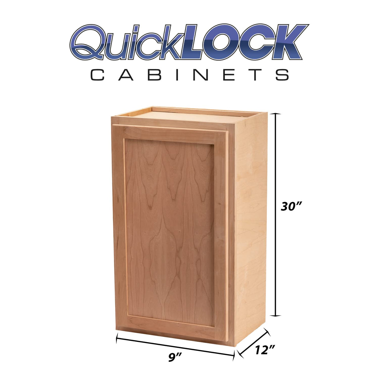 Quicklock RTA (Ready-to-Assemble) Winding River Collection - 30" Tall Wall Kitchen Cabinets | Particle Board | Made in America | Soft Close Hardware Quicklock Cabinets