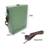 Art Easel Messenger Wood Box: Portable Travel Wooden Storage Box, Tabletop Painting Easel Art Case Bag for Painting, Drawing & Art Supplies, IULAVP