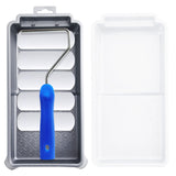 Mister Rui-Foam Paint Roller, 4 Inch-8 Pack Paint Roller Kit, Complete 4" Mini Paint Roller Kit with Small Foam Paint Roller Covers, Frame, Tray, and Mister Rui