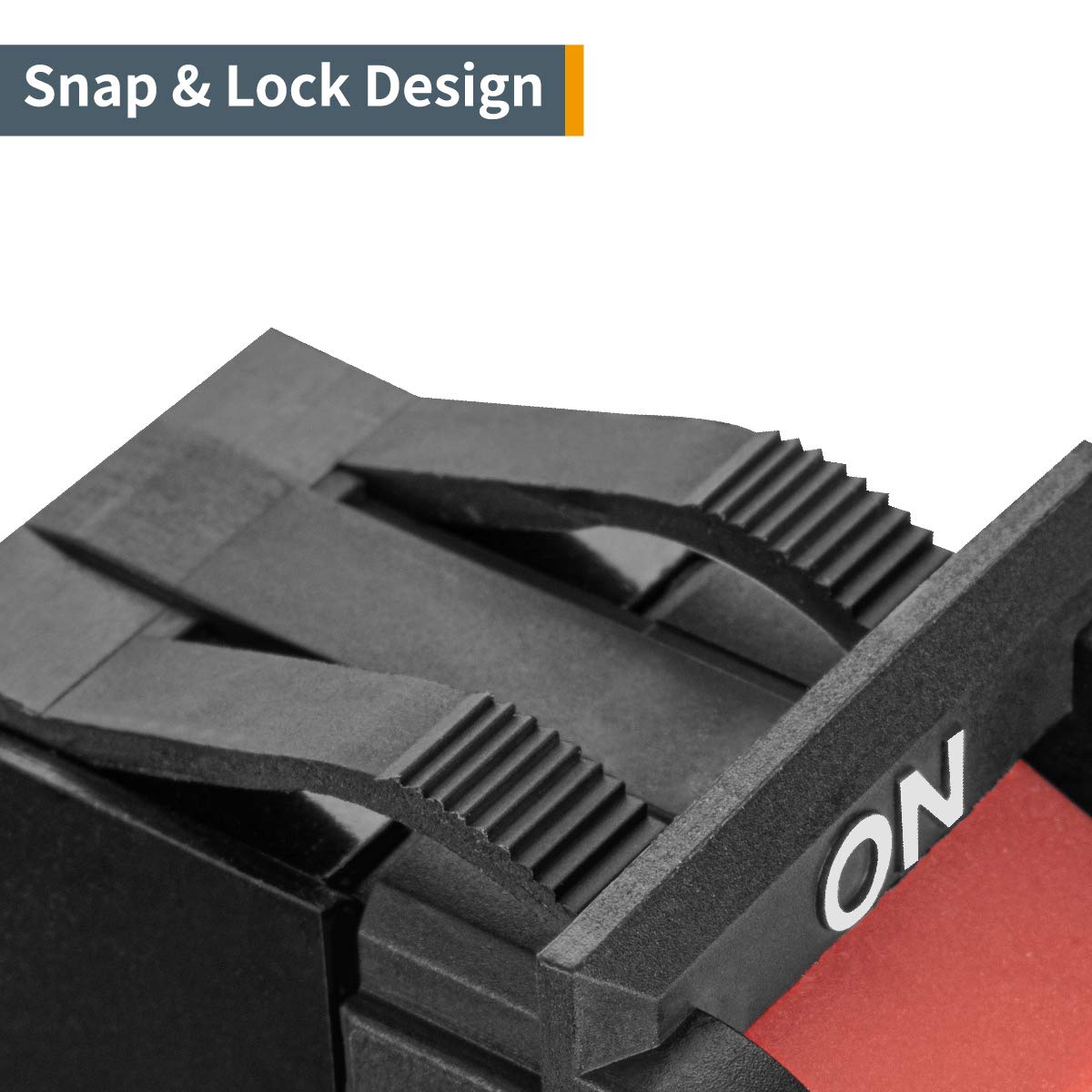 POWERTEC 71353 Safety Toggle Switch – Dual Voltage 125/250v On Off Switch for Power Tools, Fits Table Saw, Router Table, Drill Press, Bench Saw, Band POWERTEC