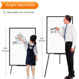 VIZ-PRO Magnetic Whiteboard Easel Black, 36 x 24 Inches, Portable Dry Erase Board Height Adjustable for School Office and Home VIZ-PRO