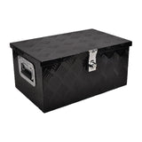 BATONECO 20 Inch Aluminum Truck Tool Box, Truck Bed Tool Storage Box with Side Handle,Lock and 2 Keys, 20"X12"X9.5", Black BATONECO