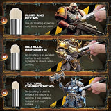 Miniature Paint Brushes Drybrush-10pcs Micro Detail Paint Brush Set,Small Fine Detail Brushes for Acrylics,Watercolors & Paint by Number, Citadel, golden maple