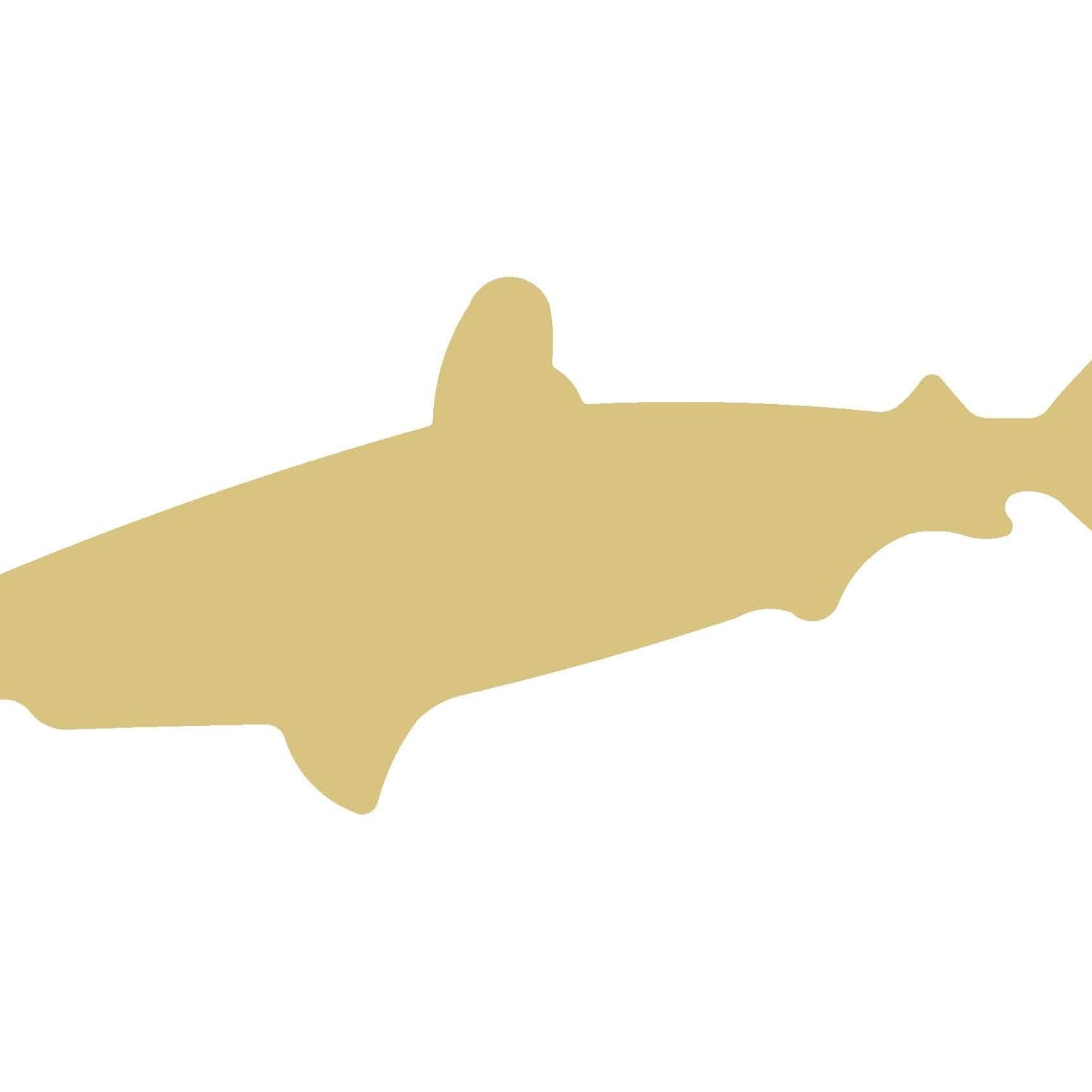 Shark Cutout Unfinished Wood Nautical Decor Door Hanger Ocean Beach House MDF Shaped Canvas Style 5 Diverse Woodworking