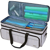 HOMEST Double Layer Carrying Case with Mat Pocket for Cricut Explore Air 2, Cricut Maker, Ripple HOMEST
