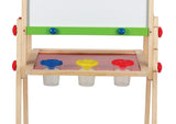 Award Winning Hape All-in-One Wooden Kid's Art Easel with Paper Roll and Accessories Cream, L: 18.9, W: 15.9, H: 41.8 inch Hape