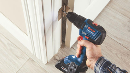 BOSCH GXL18V-240B22 18V 2-Tool Combo Kit with 1/2 In. Hammer Drill/Driver, Two-In-One 1/4 In. and 1/2 In. Bit/Socket Impact Driver/Wrench and (2) 2 - WoodArtSupply