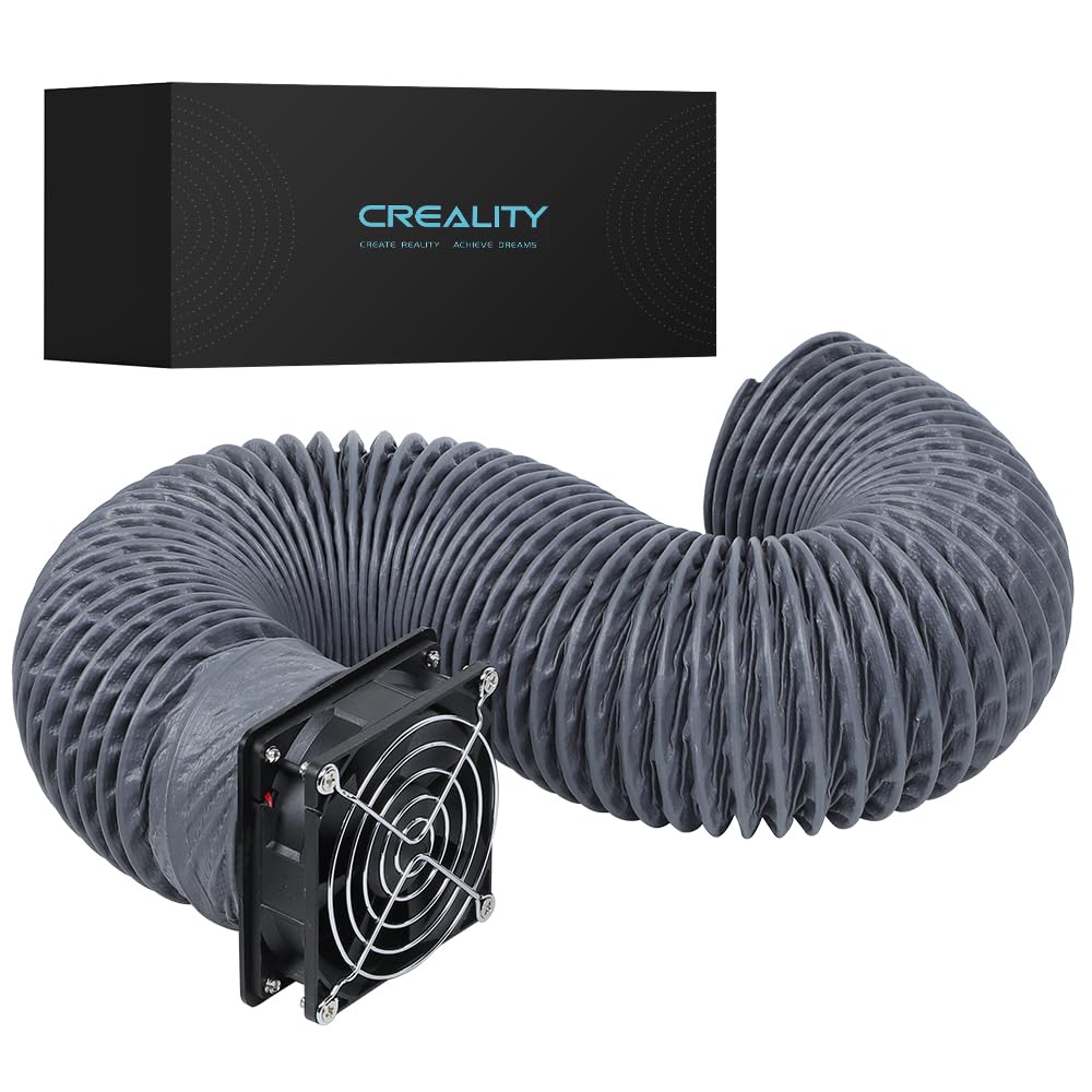 Creality Official Fume Extraction Kit, 4000 RPM High-Efficiency Ventilation Fan, Exhaust Smoke & Odors, Compatible for 3D Printer Enclosure with Fan - WoodArtSupply