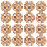 Amosfun 20pcs Wooden Hanging Circle Wooden Cross Stitch Plate Mini Embroidery Template for DIY Crafts Wedding Christmas Hanging Decor Amosfun