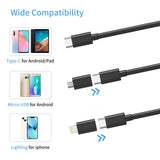Endoscope Camera with Light,1080P HD Borescope with 6 LED Lights 9.8FT Semi-Rigid Snake Cabl,IP67 Waterproof Industrial Inspection Camera Compatible SIBOST