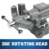 Wilton 4-1/2" Multi-Purpose Bench Vise, 360° Rotating Head & Base, 4" Max Opening (450P) Wilton