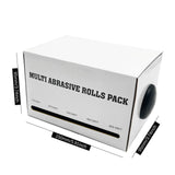 LYFJXX Emery Cloth Roll, 5 Grits Abrasive Sand Paper Set, 150 240 320 400 600 Grit Sandpaper Rolls for Wood Metal Polishing with Dispenser, Each Roll LYFJXX