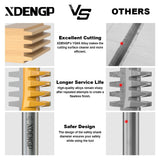 XDENGP Professional Finger Joint Router Bit 1/2" Shank, Reversible Finger Glue Joint Router Bit for Woodworking, Finger Joint Bit, Joinery Router Bit XDENGP