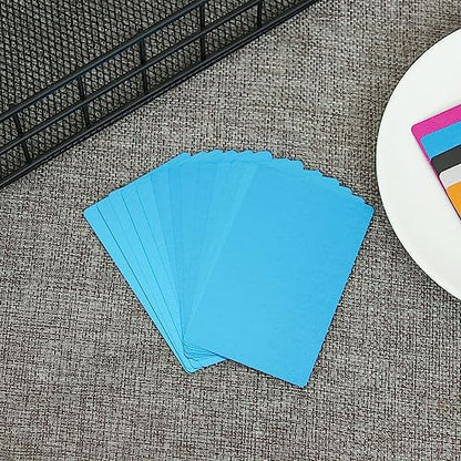 ZYAMY 50pcs Metal Business Cards Laser Engraving Blanks, Blue Sublimation Metal Cards Aluminum Blanks for Engraving, DIY, Gift Cards, Office Name - WoodArtSupply