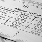 String Action Gauge Ruler, Guitar Height Gauge Set Up Tool for Electric Bass and Acoustic Guitar myKimono