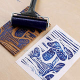 Benvo Rubber Brayer 4 inch Rubber Roller for Printmaking, Painting, Applying Glue, Wallpaper, Block Stamping Anti Skid Construction Tools with Hard Benvo