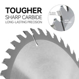 Luckyway 3-Pack 8-1/4 Inch 24T Framing & 40T Ripping/Cross Cutting 60T Finish with 5/8 Inch Arbor TCT Circular Saw Blade for Cutting Wood Luckyway
