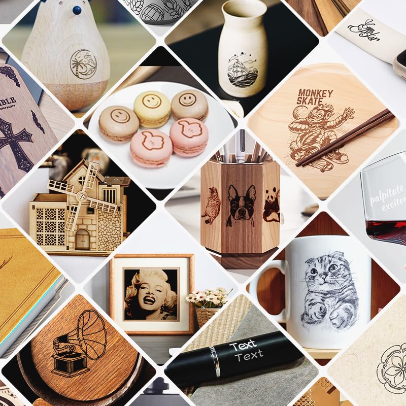 DAJA DJ7 Laser Engraver with Higher Columns Portable Laser Engraving Machine Kits for DIY Supports Win/Mobile System/Offline Laser Cutter MR. CARVE