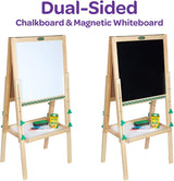 Crayola Kids Mini Wooden Art Easel & Supplies, Toddler Toys, Gift for Kids, Ages 3, 4, 5, 6 Crayola