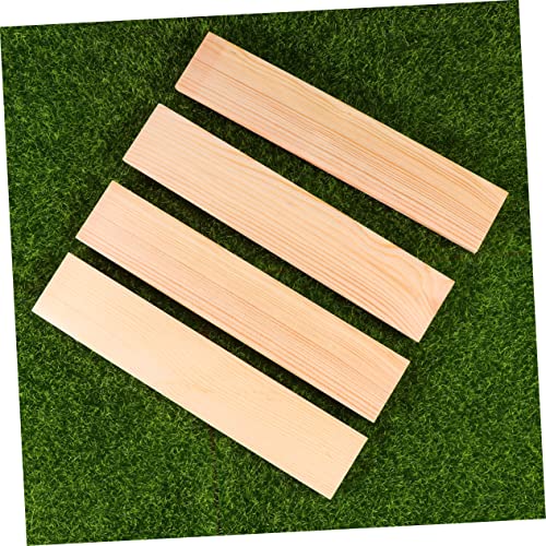 VILLFUL 10pcs Carving Blocks Unfinished Wood Signs Decorative Labels Wood Planks for Unfinished Wood Boards Wood Block Wooden Blocks Crafts Wooden VILLFUL