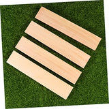 VILLFUL 10pcs Carving Blocks Unfinished Wood Signs Decorative Labels Wood Planks for Unfinished Wood Boards Wood Block Wooden Blocks Crafts Wooden VILLFUL