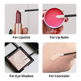 500PCS Lip Wands Applicators Disposable - Vaincre Lipstick Brush Lip Gloss Makeup Applicator Beauty Tool Kits Black Vaincre