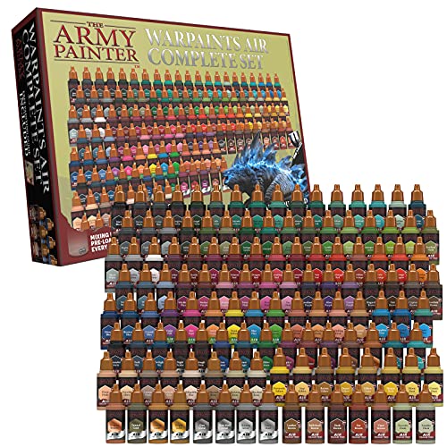 The Army Painter Warpaints Air Complete Set - 126 Non-Toxic Water Based Airbrush Paint Set – Miniature Paint for Tabletop Roleplaying, Boardgames, The Army Painter