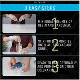 Art ‘N Glow Epoxy Resin for Clear Casting and Coating - 32 Ounce Kit - Perfect for Molds, Crafts, Tumblers, Jewelry, Wood - Food Safe, Bubble Free, Art 'N Glow