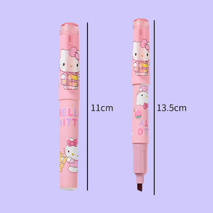 FourFine 6pcs Cute Highlighter Markers Pastel Colors Quick Dry Write Smoothly Cartoon Drawing Pens For Writing Graffiti School Office Supplies - WoodArtSupply