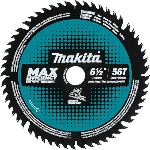 Makita B-57342 6-1/2" 56T Carbide-Tipped Cordless Plunge Saw Blade - WoodArtSupply