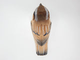 Selsela Sparrow Brown Bird Wood Ornament Hanging Animal Figurine Handmade Carved Decoration Selsela